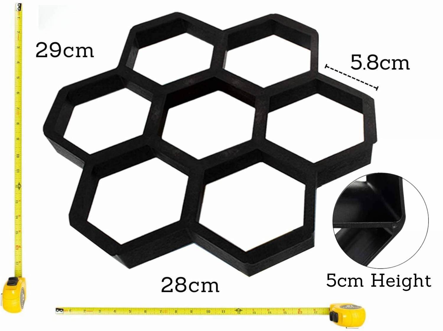 buy hexagon concrete path moulds online